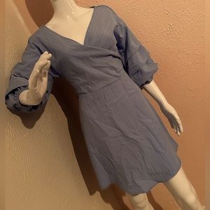 Pinstripe dress blue sz Large